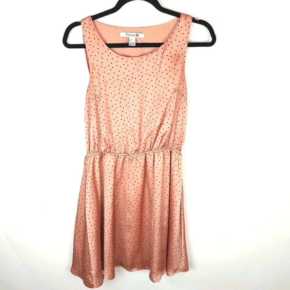 Silky Nude Polk A Dot Dress